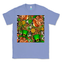 Colony Blue st patricks  cow with candy Classic Tee - FaDigitalArtStudio