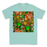 Seafoam st patricks  cow with candy Classic Tee - FaDigitalArtStudio