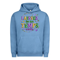 Pigment Pebble Blue laissez les bon temps rouler Urban Hoodie - MaliasSmallBusiness