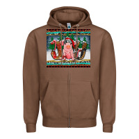 Chestnut joy pig Zipper Hoodie - RanaPortraitStore