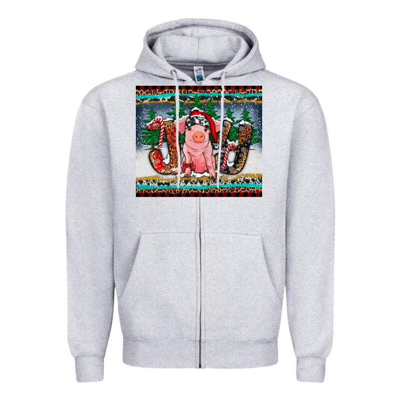 Joy Pig Zipper Hoodie by RanaPortraitStore | Teevron