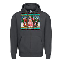 Smoke joy pig Zipper Hoodie - RanaPortraitStore