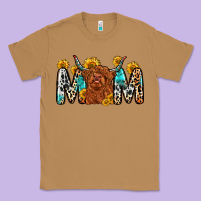 Mom Cow Classic Tee Designed By Zillion Design Studio