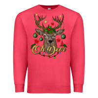 Cardinal oh deer Christmas Premium Sweatshirt - BundleAndBundleShop