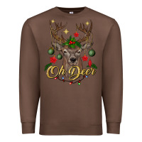 Chestnut oh deer Christmas Premium Sweatshirt - BundleAndBundleShop
