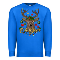 True Royal oh deer Christmas Premium Sweatshirt - BundleAndBundleShop