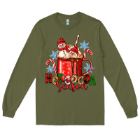 Army Green hot cocoa  season Long Sleeve Tee - Zillion Design Studio