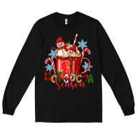 Black hot cocoa  season Long Sleeve Tee - Zillion Design Studio