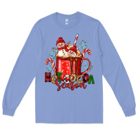 Colony Blue hot cocoa  season Long Sleeve Tee - Zillion Design Studio