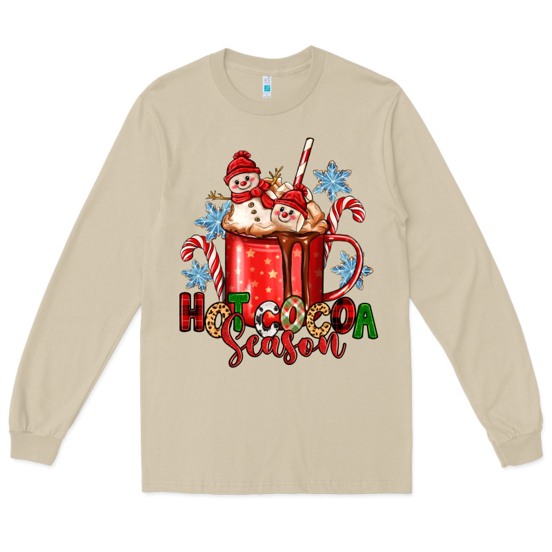 Hot Cocoa  Season Long Sleeve Tee by Zillion Design Studio | Teevron