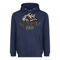 Navy cowboy dad Heavyweight Hoodie - CowhideDigitalArt