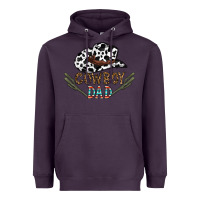 Plum cowboy dad Heavyweight Hoodie - CowhideDigitalArt