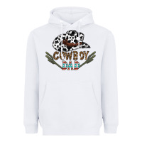 White cowboy dad Heavyweight Hoodie - CowhideDigitalArt