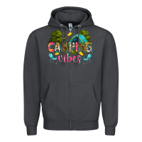 Smoke camping vibes Zipper Hoodie - Zillion Design Studio