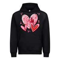 Black valentines hearts Urban Hoodie - MaliasSmallBusiness