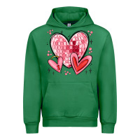 Emerald valentines hearts Urban Hoodie - MaliasSmallBusiness