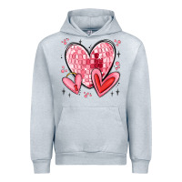 Heather Grey valentines hearts Urban Hoodie - MaliasSmallBusiness