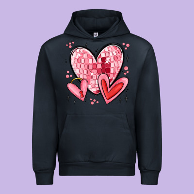 Valentines Hearts Urban Hoodie Designed By Maliassmallbusiness