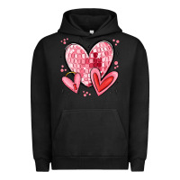 Pigment Black valentines hearts Urban Hoodie - MaliasSmallBusiness