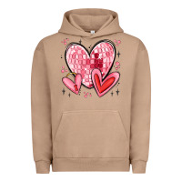 Pigment Burro valentines hearts Urban Hoodie - MaliasSmallBusiness