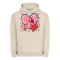 Pigment French Oak valentines hearts Urban Hoodie - MaliasSmallBusiness
