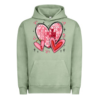 Pigment Oil Green valentines hearts Urban Hoodie - MaliasSmallBusiness