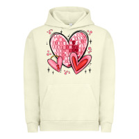 Pigment Pistachio valentines hearts Urban Hoodie - MaliasSmallBusiness