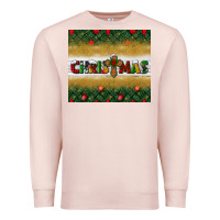 Pale Pink Christmas with cross Premium Sweatshirt - BundleAndBundleShop
