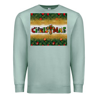 Seafoam Christmas with cross Premium Sweatshirt - BundleAndBundleShop