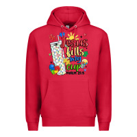 Cardinal autism jesus fills my cup Premium Hoodie - MaliasSmallBusiness
