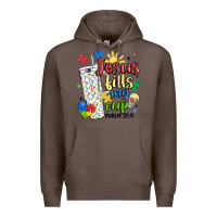 Coffee autism jesus fills my cup Premium Hoodie - MaliasSmallBusiness