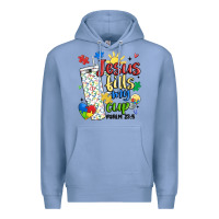 Colony Blue autism jesus fills my cup Premium Hoodie - MaliasSmallBusiness