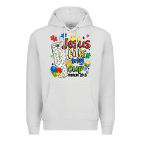Dove Grey autism jesus fills my cup Premium Hoodie - MaliasSmallBusiness