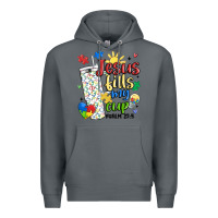 Rock autism jesus fills my cup Premium Hoodie - MaliasSmallBusiness