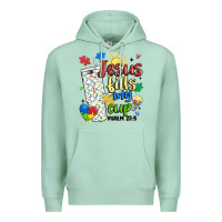 Seafoam autism jesus fills my cup Premium Hoodie - MaliasSmallBusiness