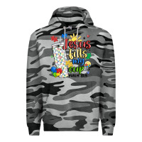 Slate Camo autism jesus fills my cup Premium Hoodie - MaliasSmallBusiness