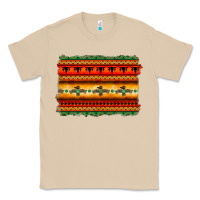 Mushroom bullskull thunderbird aztec pattern warm colors Classic Tee - BarkalooDesign