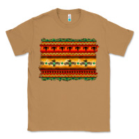 Toasted Coconut bullskull thunderbird aztec pattern warm colors Classic Tee - BarkalooDesign