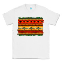 White bullskull thunderbird aztec pattern warm colors Classic Tee - BarkalooDesign