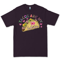 Plum Tacos Are My Valentine Premium Tee - CowhideDigitalArt