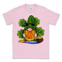 Bubblegum Pink st patricks day gnomes shamrock gold horseshoes rainbow Classic Tee - RanaPortraitStore