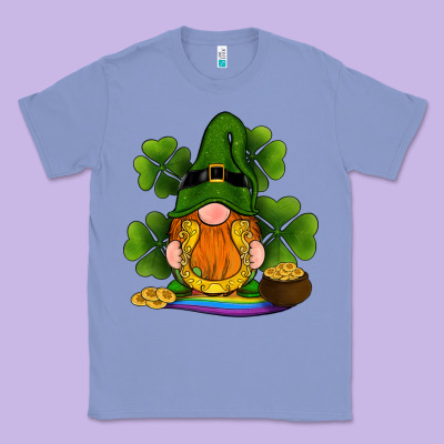 St Patricks Day Gnomes Shamrock Gold Horseshoes Rainbow Classic Tee Designed By Ranaportraitstore