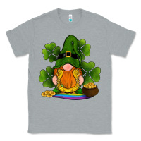 Heather Grey st patricks day gnomes shamrock gold horseshoes rainbow Classic Tee - RanaPortraitStore