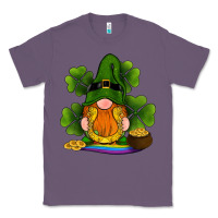 Lavender st patricks day gnomes shamrock gold horseshoes rainbow Classic Tee - RanaPortraitStore