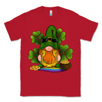 Red st patricks day gnomes shamrock gold horseshoes rainbow Classic Tee - RanaPortraitStore