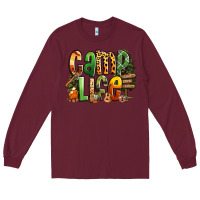 Burgundy camp life Long Sleeve Tee - RanaPortraitStore