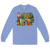 Colony Blue camp life Long Sleeve Tee - RanaPortraitStore