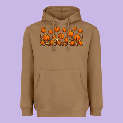 Leopard Basketball 16oz Libbey Glass Heavyweight Hoodie Designed By Hra Design Shop