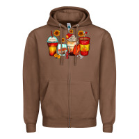 Chestnut firefighter coffee cups Zipper Hoodie - Zillion Design Studio