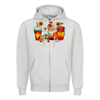 Dove Grey firefighter coffee cups Zipper Hoodie - Zillion Design Studio